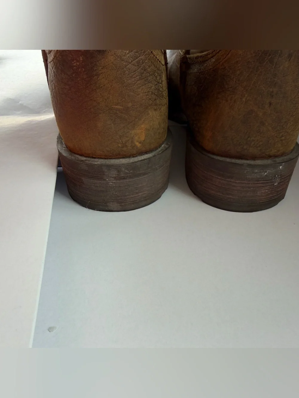 Ariat Brown Leather Pull-On Western Cowboy Boots Men's 9 D